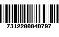 Código de Barras 7312200040797