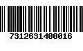 Código de Barras 7312631400016