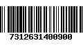 Código de Barras 7312631400900