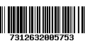 Código de Barras 7312632005753