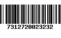 Código de Barras 7312720023232