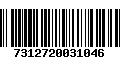 Código de Barras 7312720031046