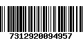 Código de Barras 7312920094957