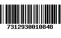 Código de Barras 7312930010848