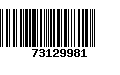 Código de Barras 73129981