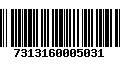 Código de Barras 7313160005031