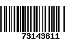 Código de Barras 73143611