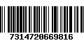 Código de Barras 7314720669816