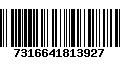 Código de Barras 7316641813927