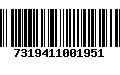 Código de Barras 7319411001951