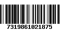 Código de Barras 7319861021875