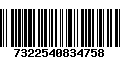 Código de Barras 7322540834758