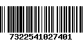 Código de Barras 7322541027401