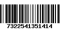 Código de Barras 7322541351414