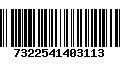 Código de Barras 7322541403113