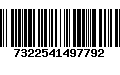 Código de Barras 7322541497792