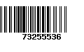 Código de Barras 73255536