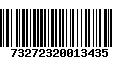 Código de Barras 73272320013435