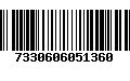 Código de Barras 7330606051360