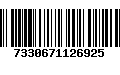 Código de Barras 7330671126925