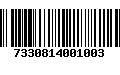 Código de Barras 7330814001003