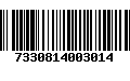 Código de Barras 7330814003014