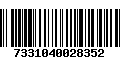 Código de Barras 7331040028352