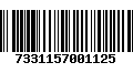 Código de Barras 7331157001125