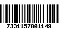 Código de Barras 7331157001149