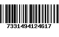 Código de Barras 7331494124617