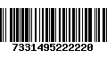 Código de Barras 7331495222220