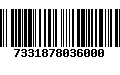 Código de Barras 7331878036000