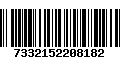 Código de Barras 7332152208182