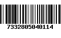 Código de Barras 7332805040114