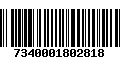 Código de Barras 7340001802818