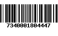 Código de Barras 7340001804447