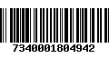 Código de Barras 7340001804942