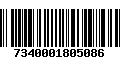 Código de Barras 7340001805086