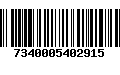 Código de Barras 7340005402915