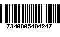 Código de Barras 7340005404247