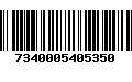 Código de Barras 7340005405350