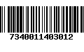 Código de Barras 7340011403012