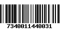 Código de Barras 7340011440031