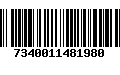 Código de Barras 7340011481980