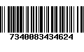 Código de Barras 7340083434624