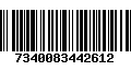 Código de Barras 7340083442612