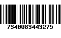 Código de Barras 7340083443275