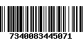 Código de Barras 7340083445071