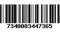 Código de Barras 7340083447365