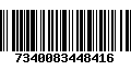 Código de Barras 7340083448416